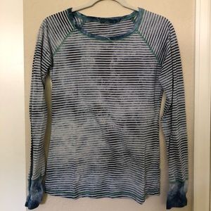 2 Long Sleeve Striped Prana Shirts
